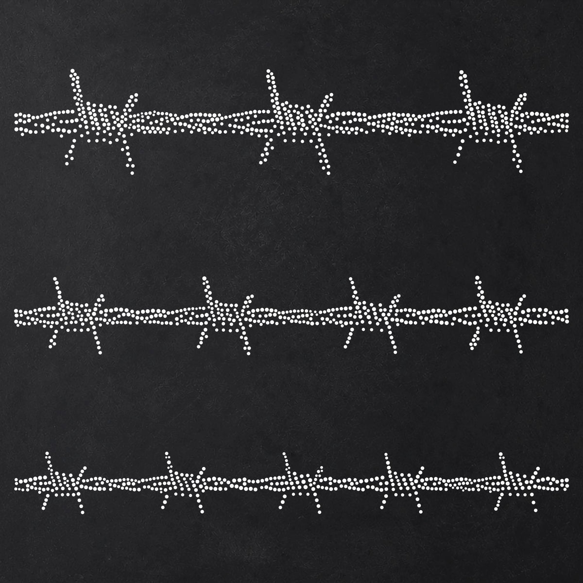 Barbed Wire reusable Mylar stencil