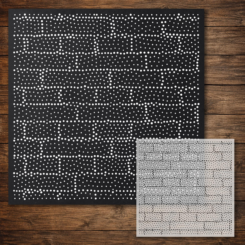 Brick Wall reusable Mylar stencil