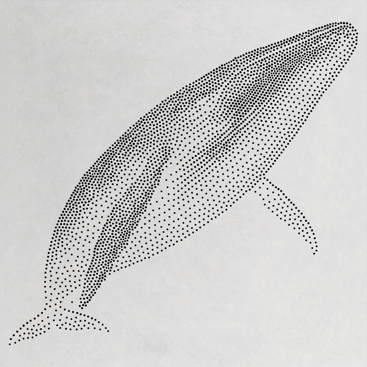 Blue Whale reusable Mylar stencil
