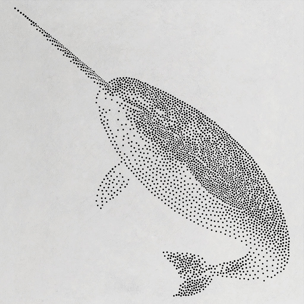 Narwhal reusable Mylar stencil