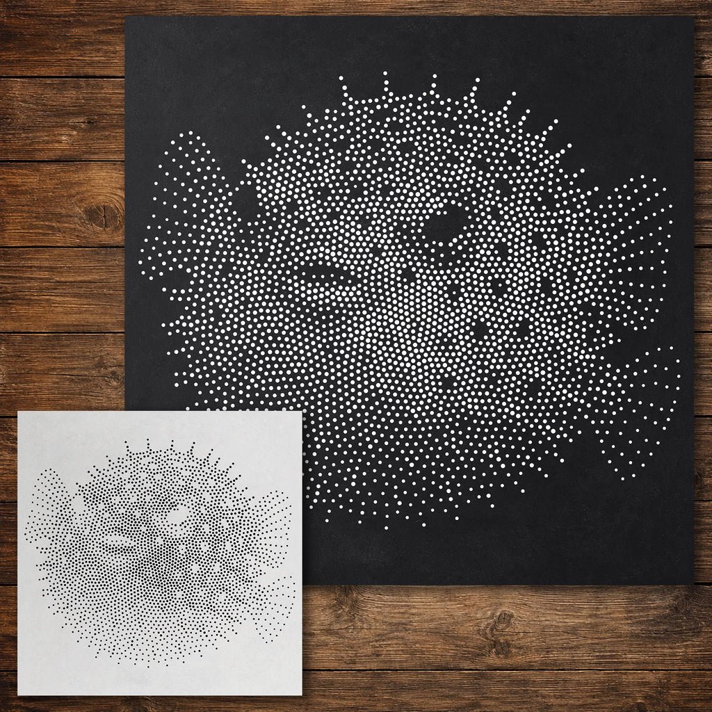 Pufferfish Fish reusable Mylar stencil