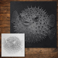 Pufferfish Fish reusable Mylar stencil