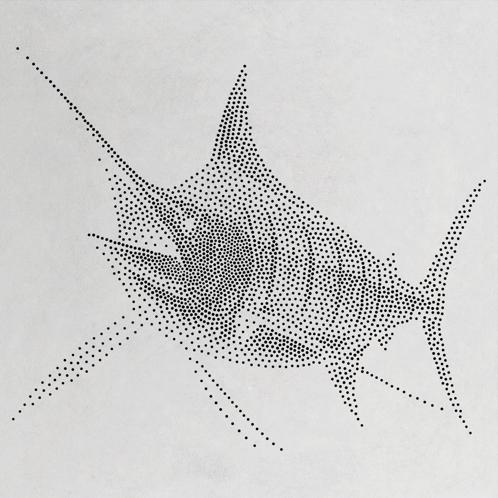 Marlin Fish reusable Mylar stencil