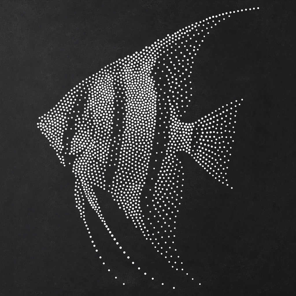 Angelfish Fish reusable Mylar stencil