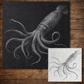 Giant Squid reusable Mylar stencil
