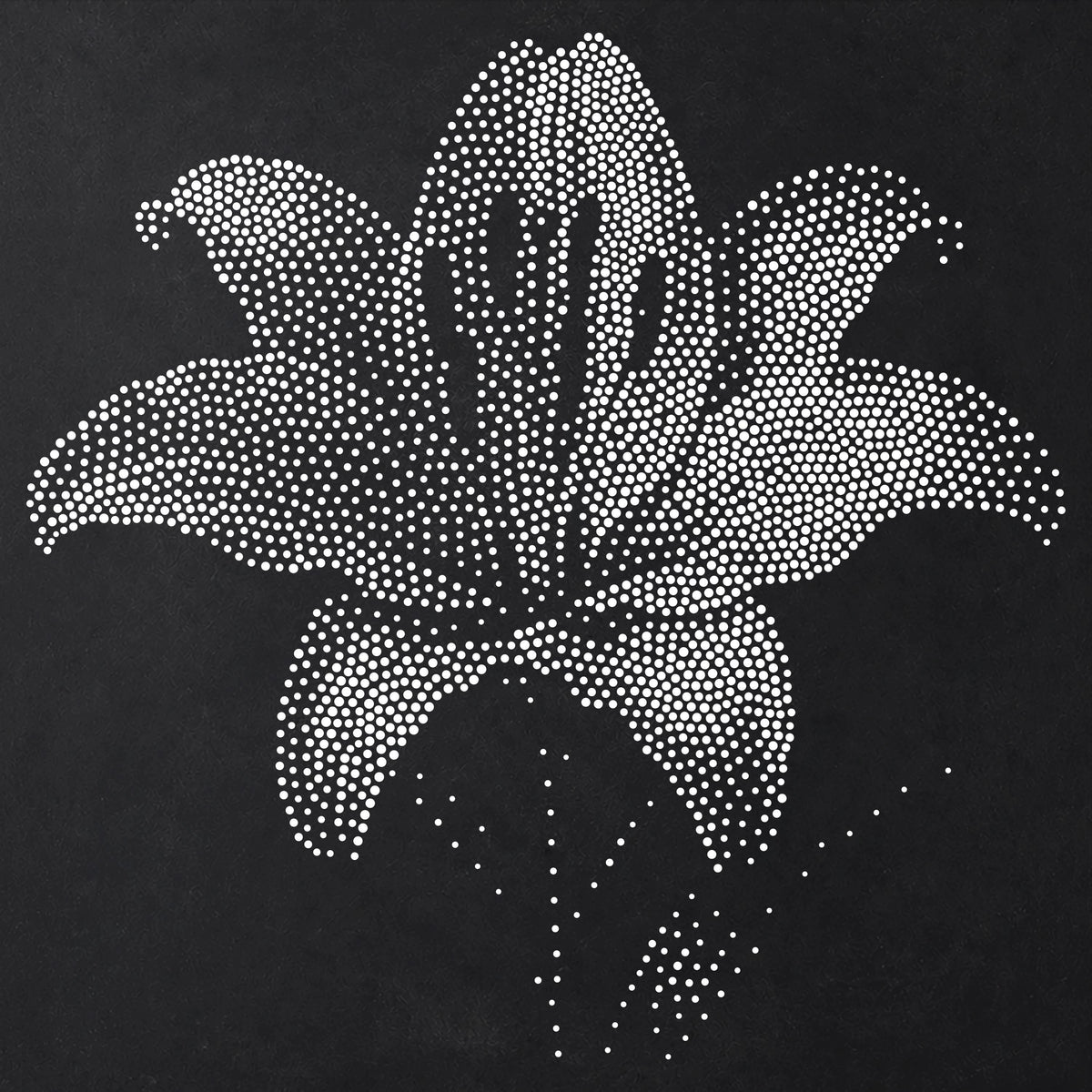 Lily Flower reusable Mylar stencil