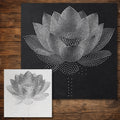 Lotus Flower reusable Mylar stencil