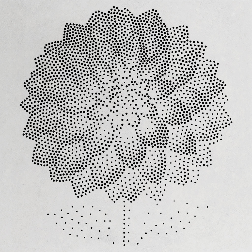 Dahlia Flower reusable Mylar stencil