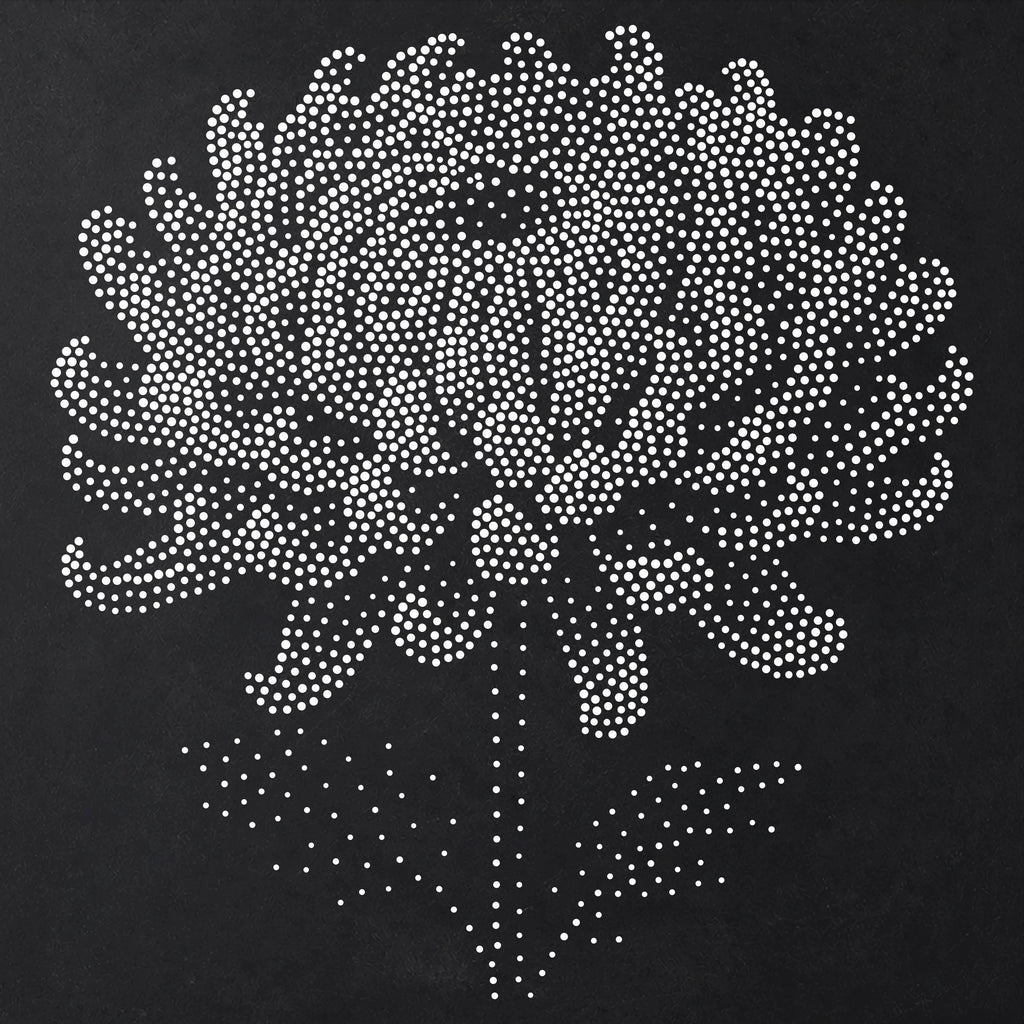 Chrysanthemum Flower reusable Mylar stencil