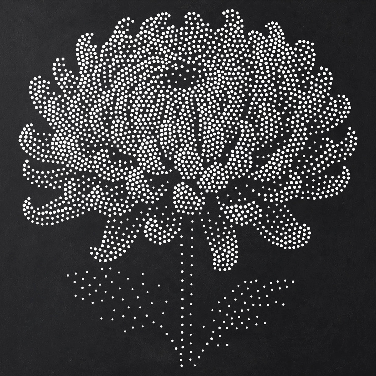 Chrysanthemum Flower reusable Mylar stencil