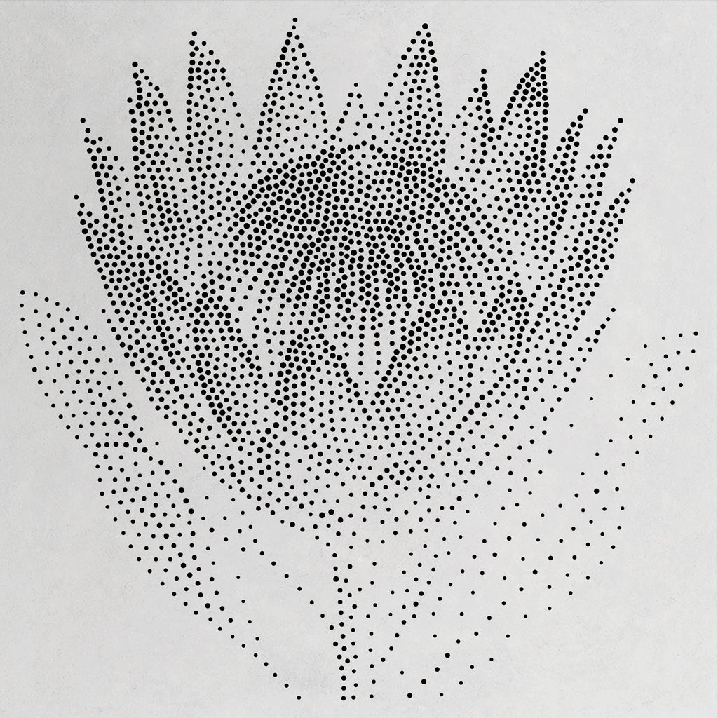 Protea Flower reusable Mylar stencil