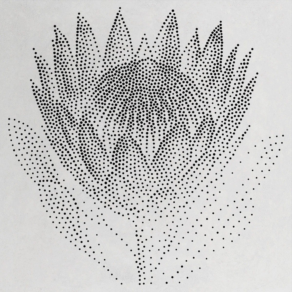 Protea Flower reusable Mylar stencil
