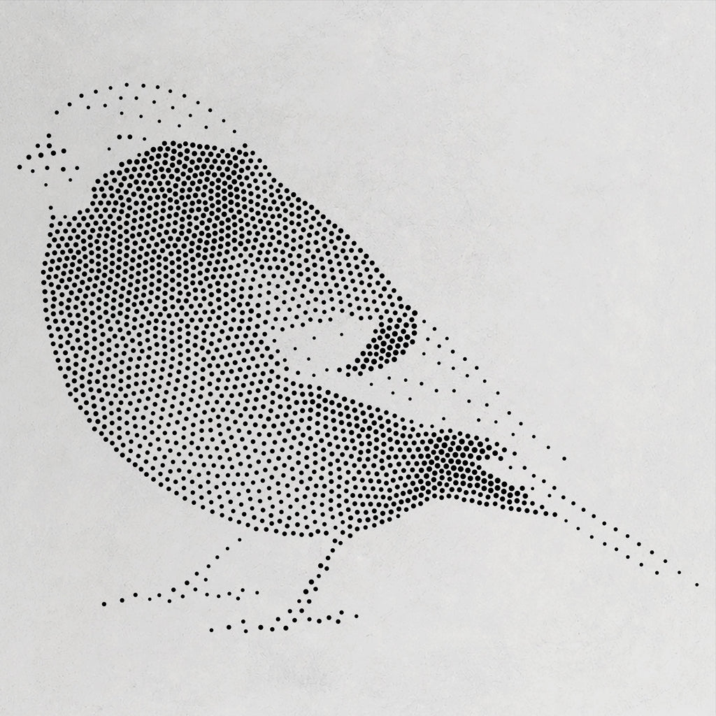 Bullfinch Bird reusable Mylar stencil