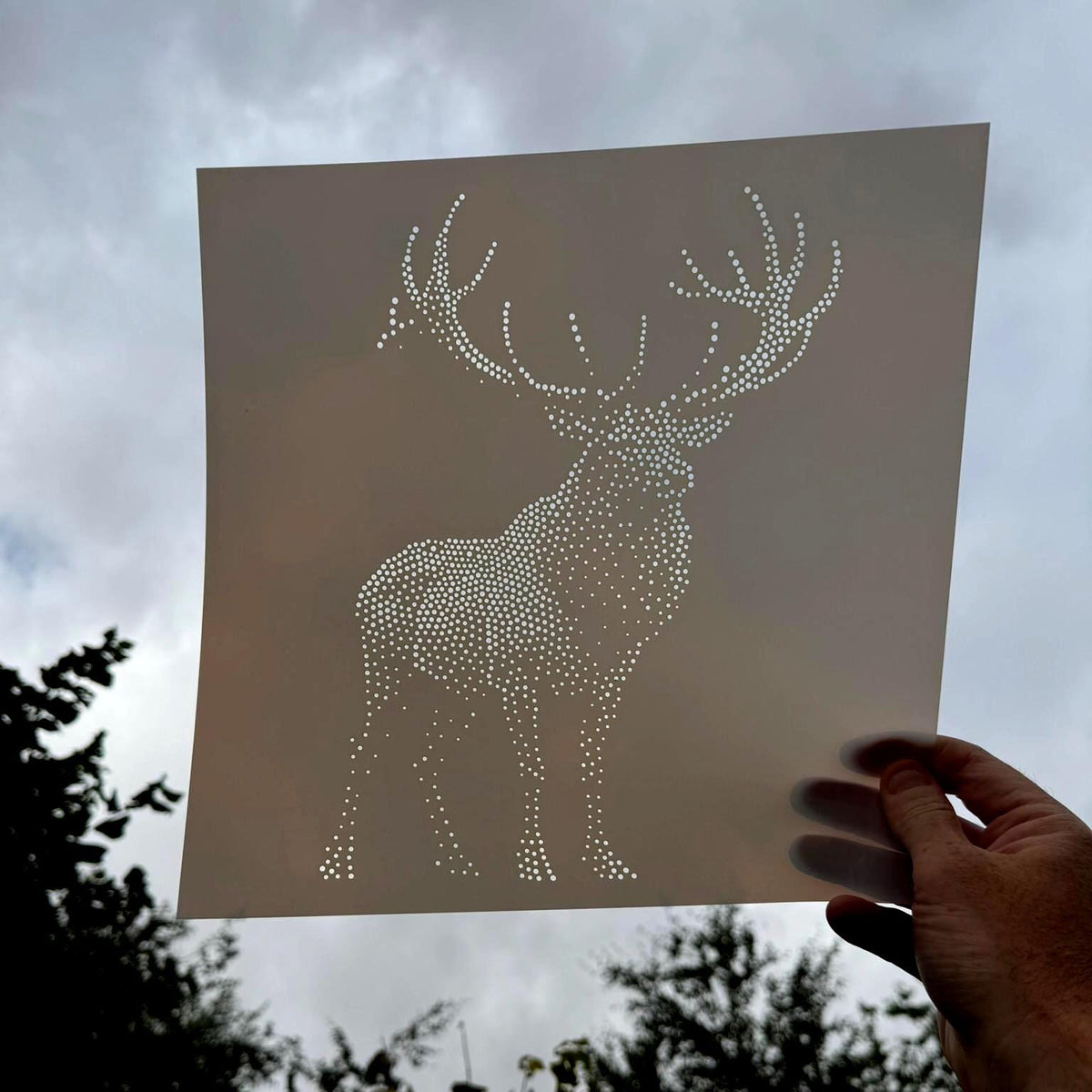 Bull Elk reusable Mylar stencil