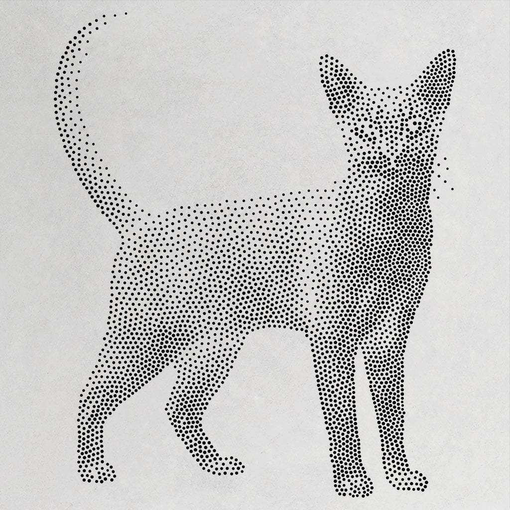 Abyssinian Cat reusable Mylar stencil