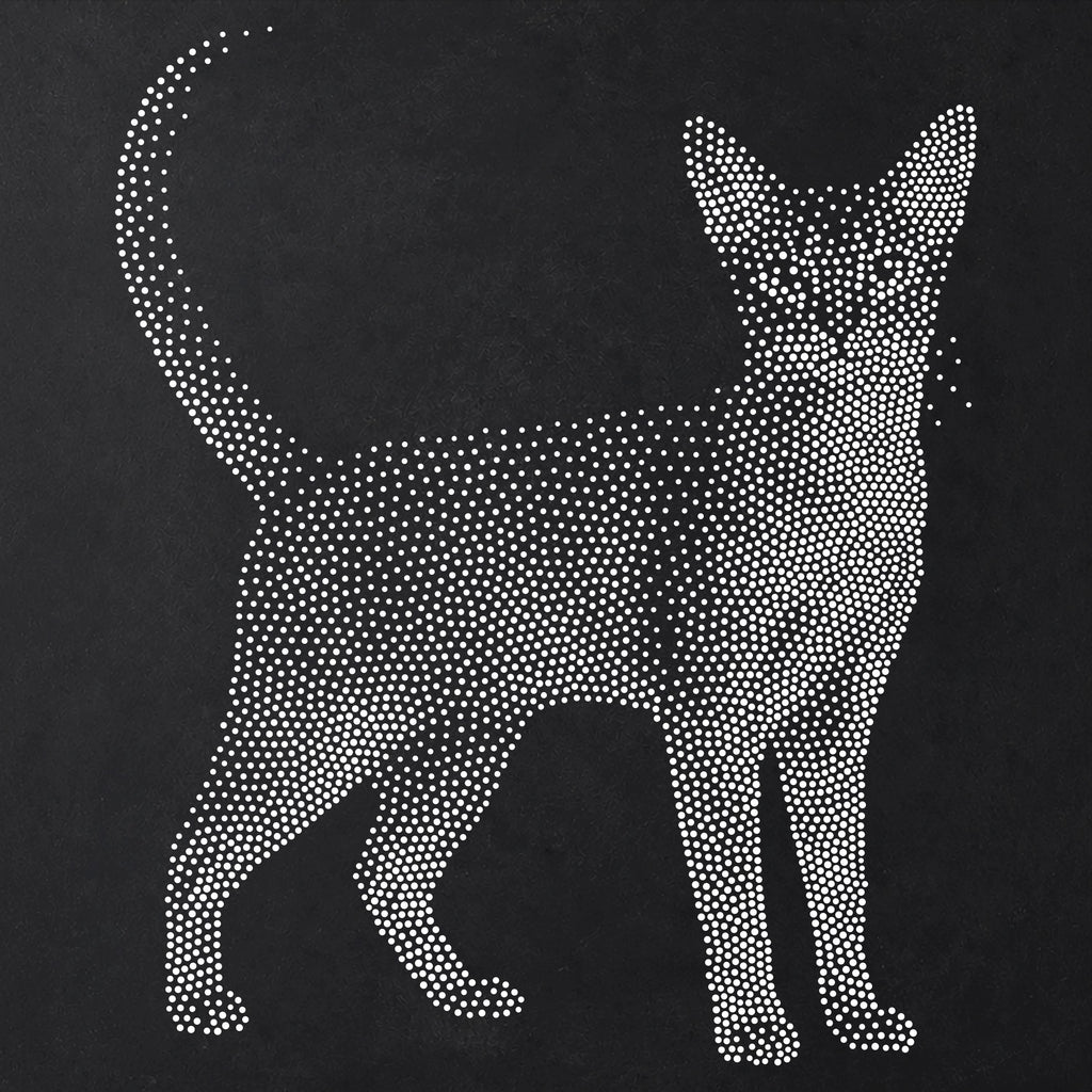Abyssinian Cat reusable Mylar stencil
