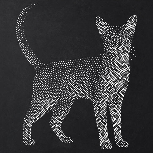 Abyssinian Cat reusable Mylar stencil