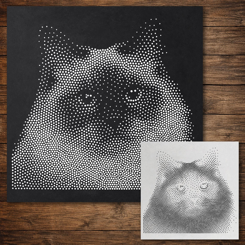 Birman Cat reusable Mylar stencil