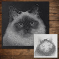 Birman Cat reusable Mylar stencil