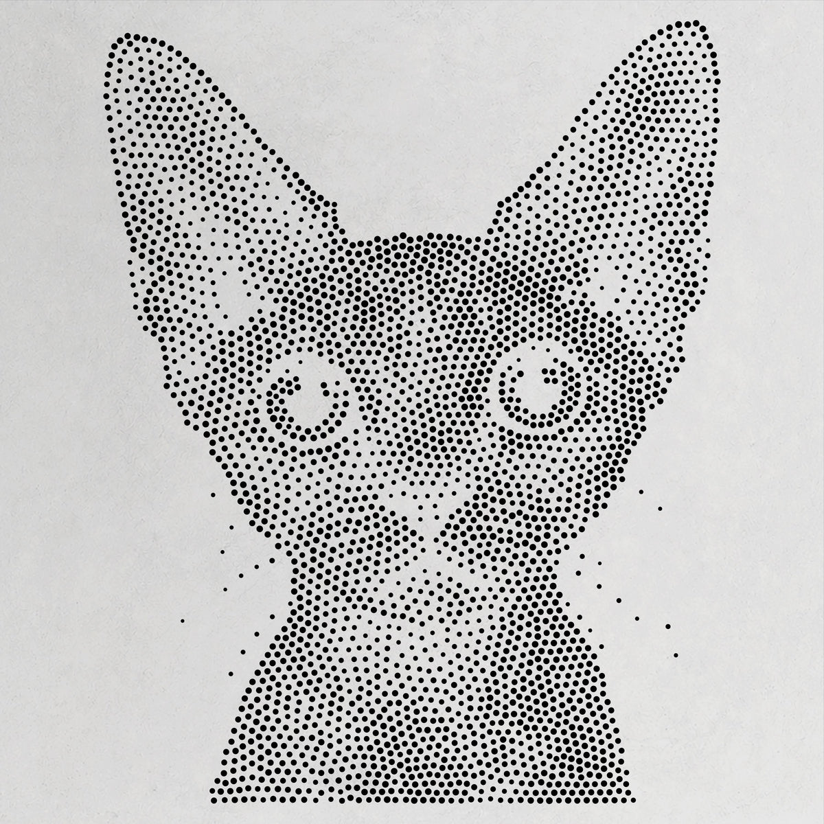 Devon Rex Cat reusable Mylar stencil