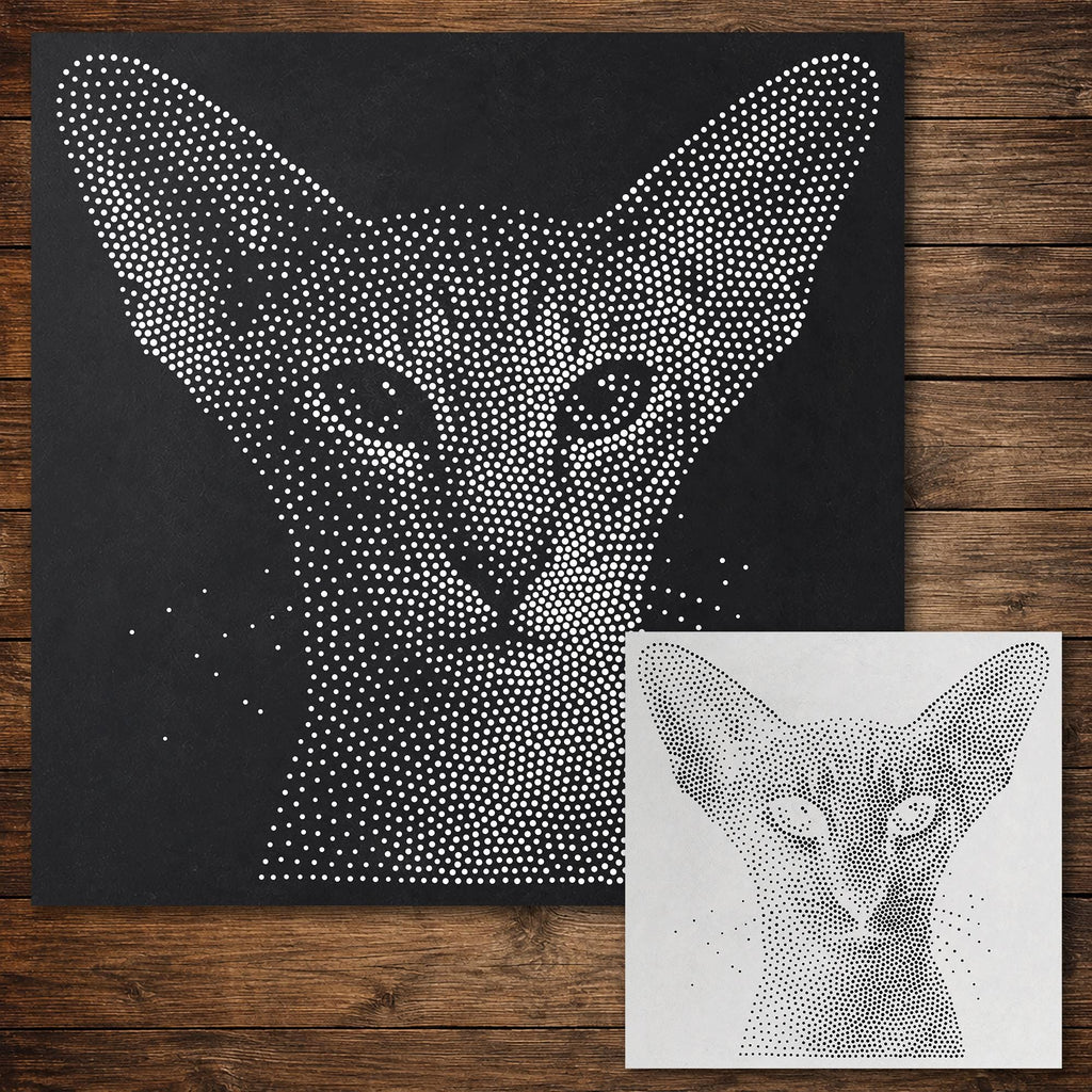 Oriental Shorthair Cat reusable Mylar stencil