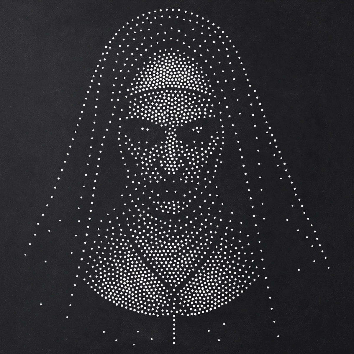 Creepy Nun Halloween reusable Mylar stencil