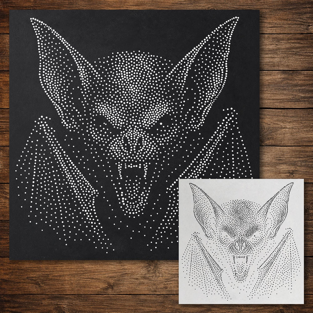 Vampire Bat Halloween reusable Mylar stencil