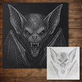 Vampire Bat Halloween reusable Mylar stencil