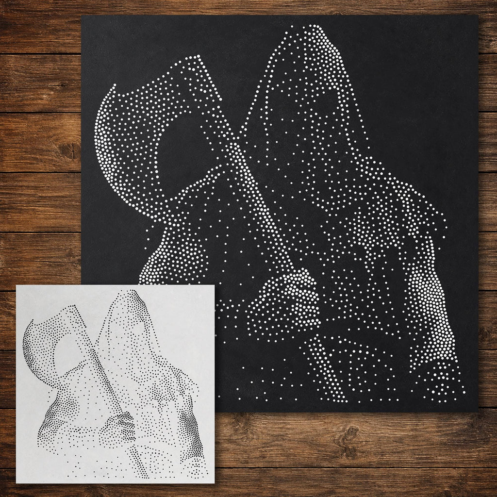Hooded Executioner Halloween reusable Mylar stencil