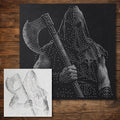 Hooded Executioner Halloween reusable Mylar stencil