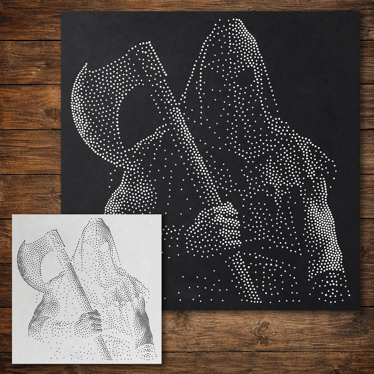 Hooded Executioner Halloween reusable Mylar stencil