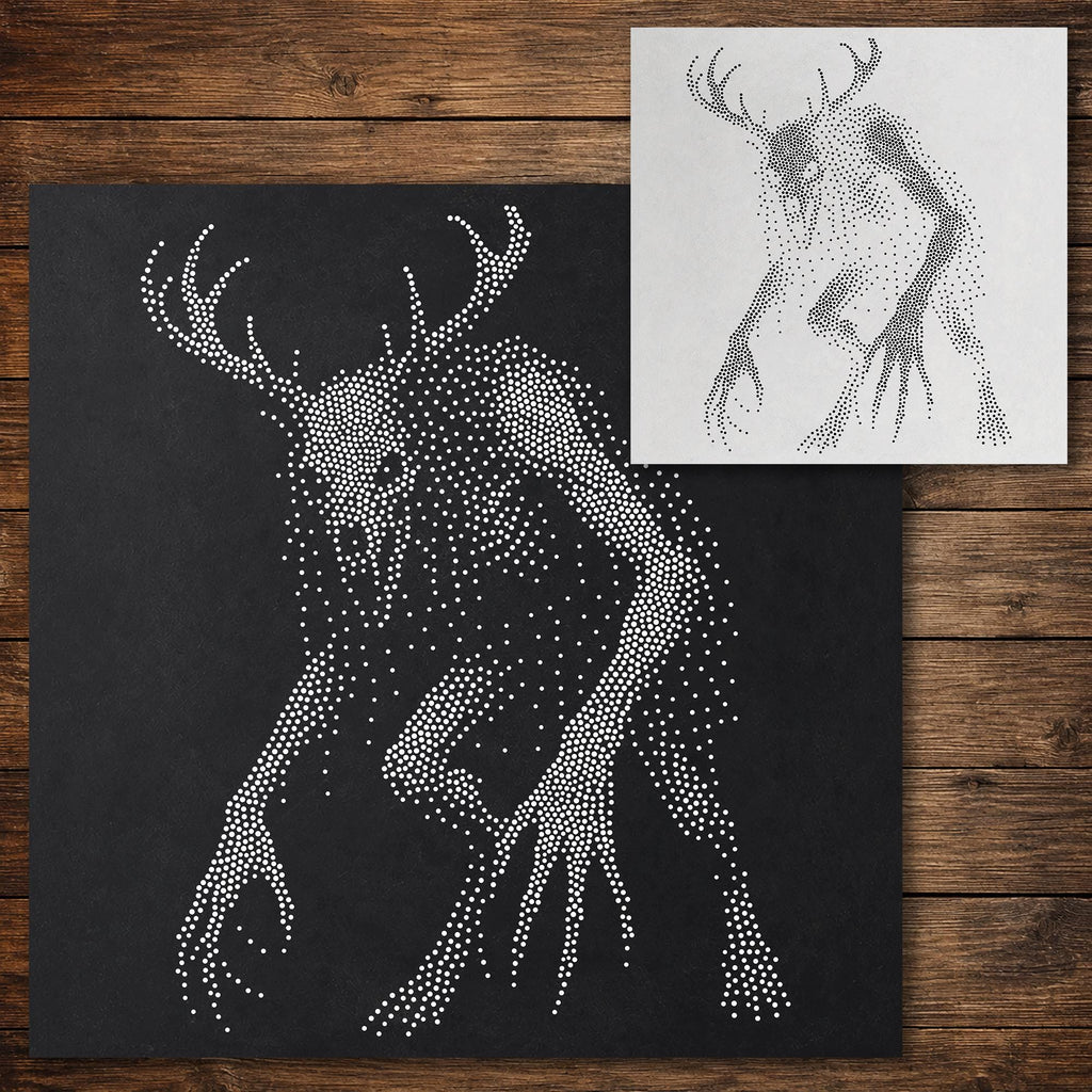 Wendigo Forest Monster Halloween reusable Mylar stencil