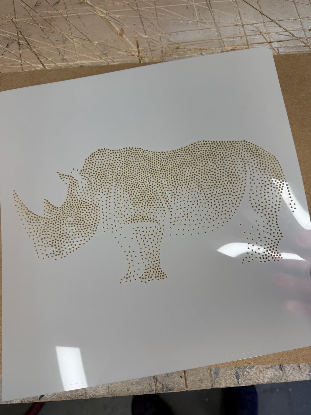 Rhino reusable Mylar stencil