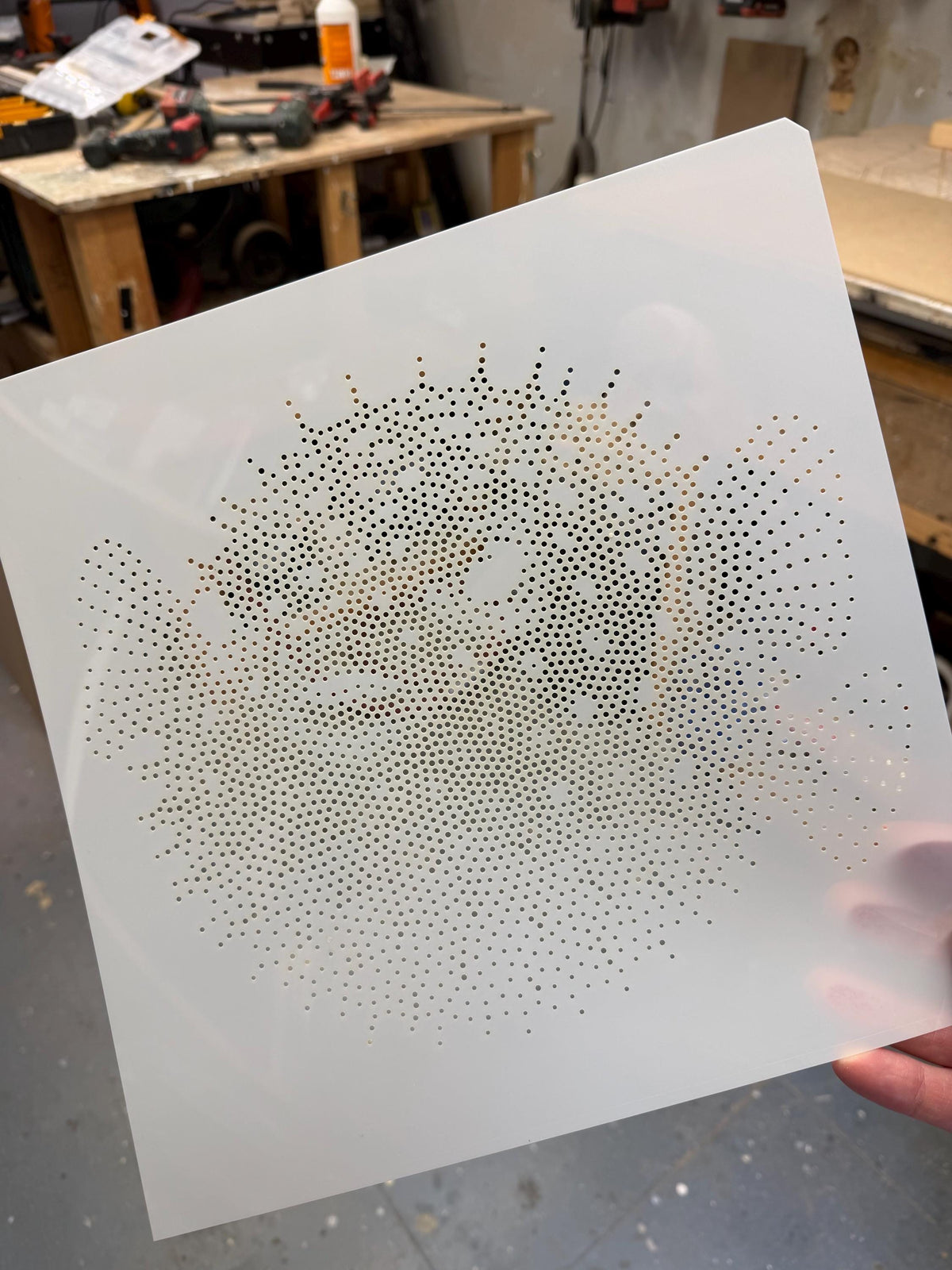 Pufferfish Fish reusable Mylar stencil