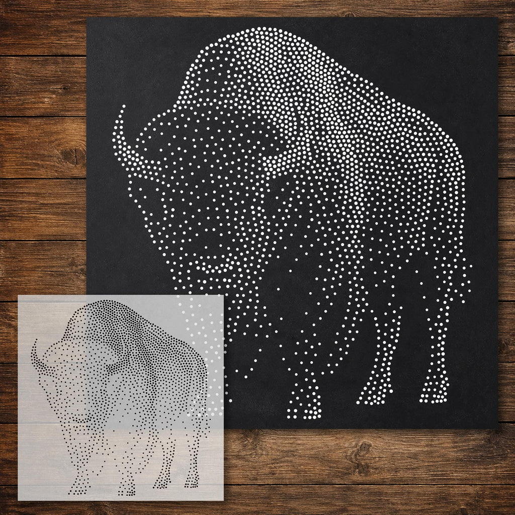 American Bison reusable Mylar stencil