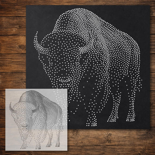 American Bison reusable Mylar stencil