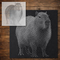 Capybara reusable Mylar stencil