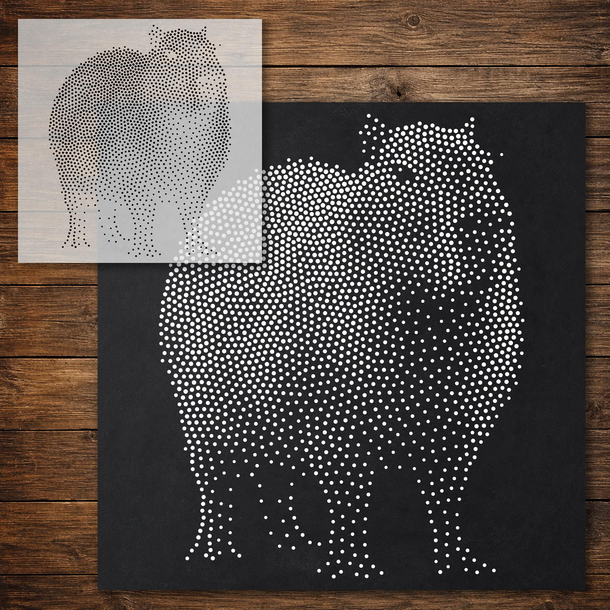 Capybara reusable Mylar stencil