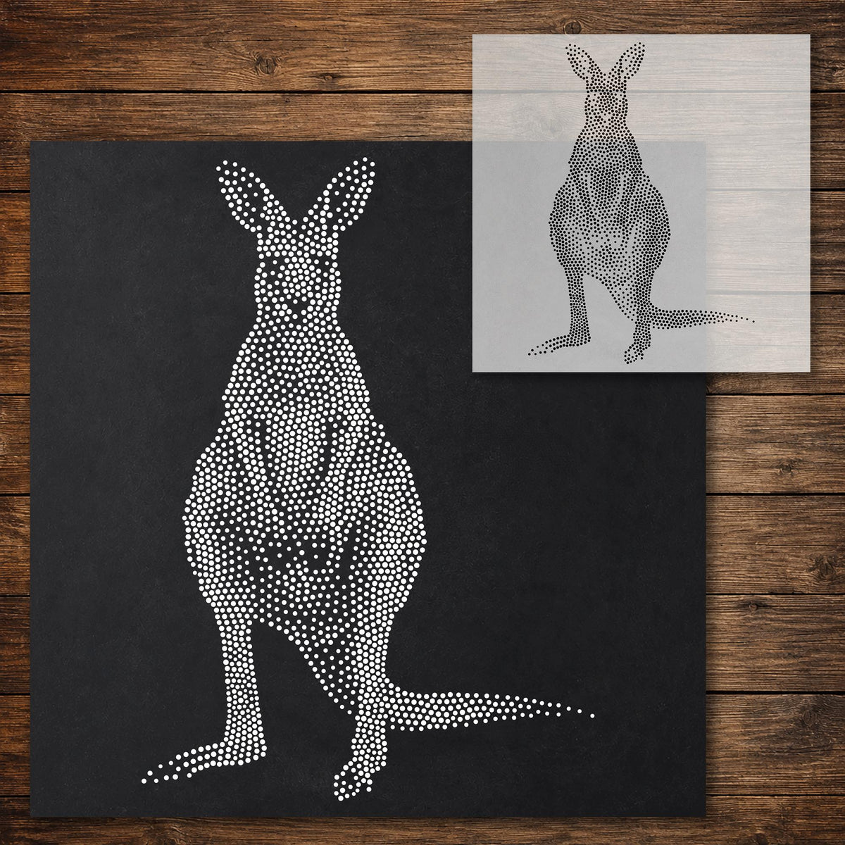 Kangaroo reusable Mylar stencil
