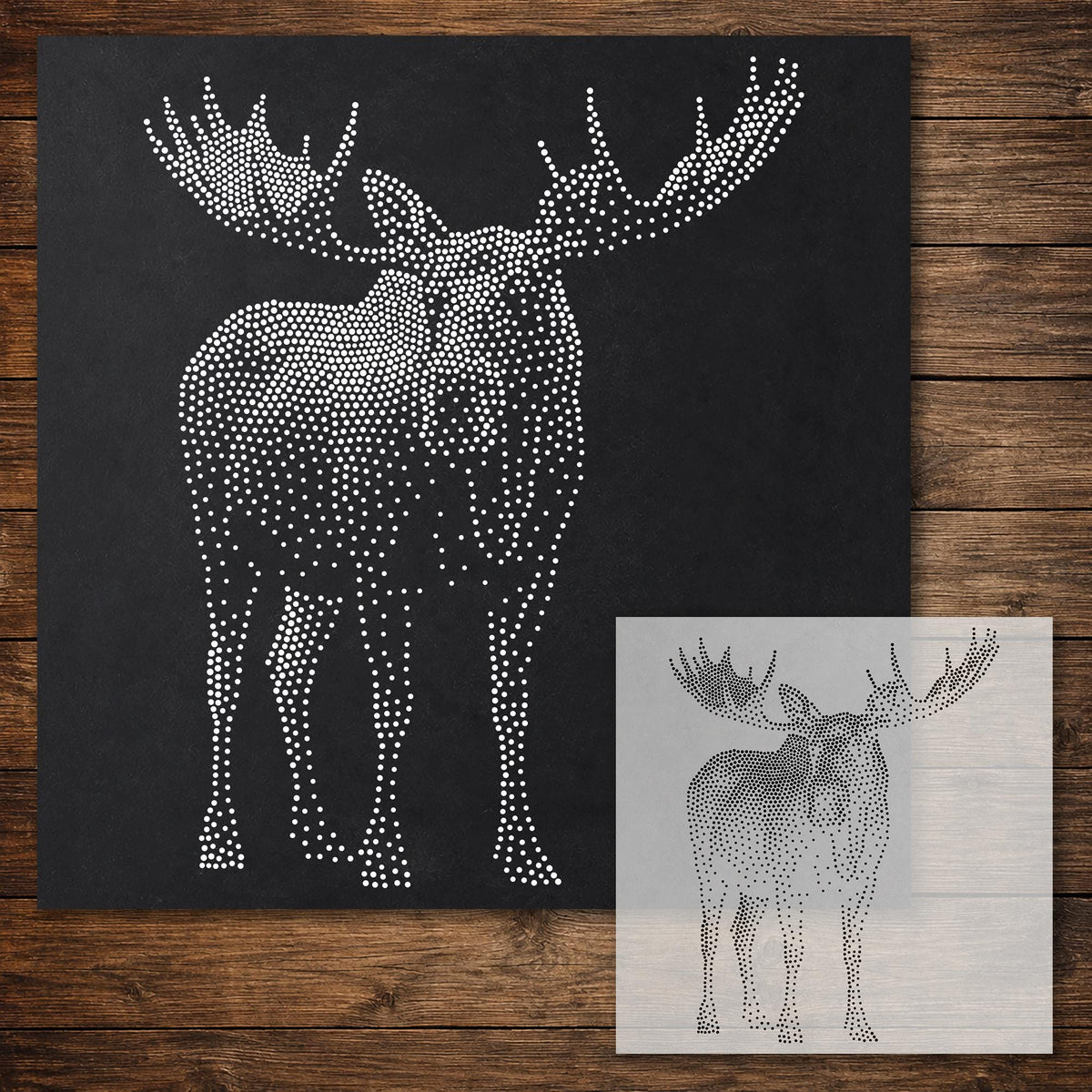 Moose reusable Mylar stencil