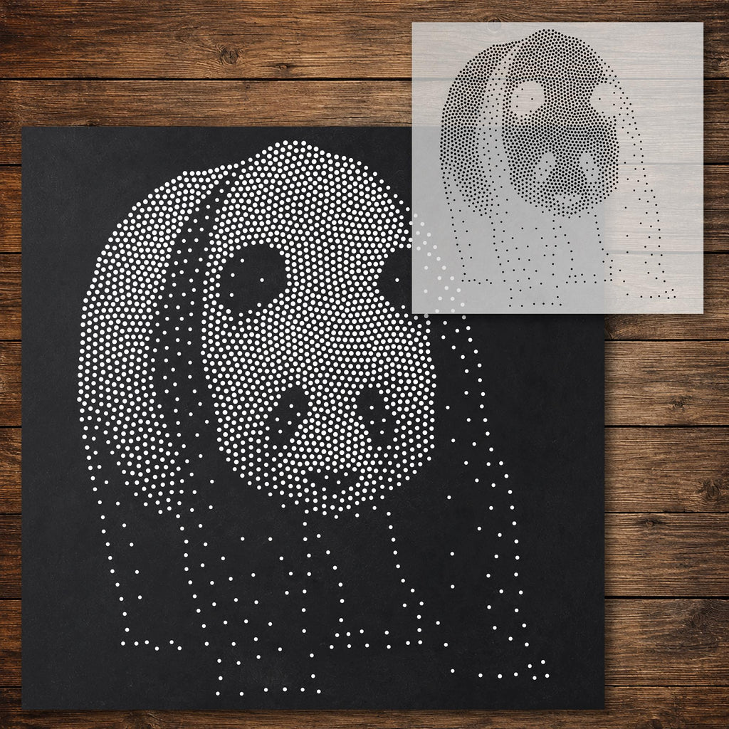 Panda reusable Mylar stencil