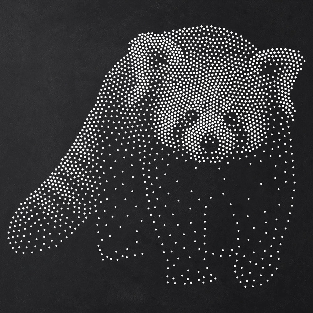 Red Panda reusable Mylar stencil