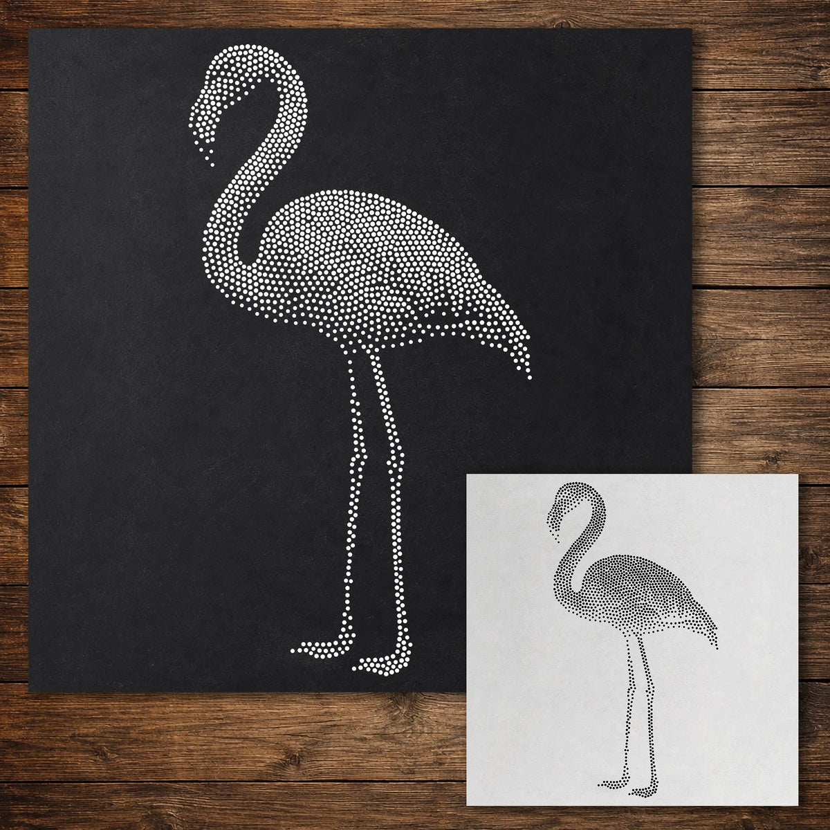 Flamingo reusable Mylar stencil