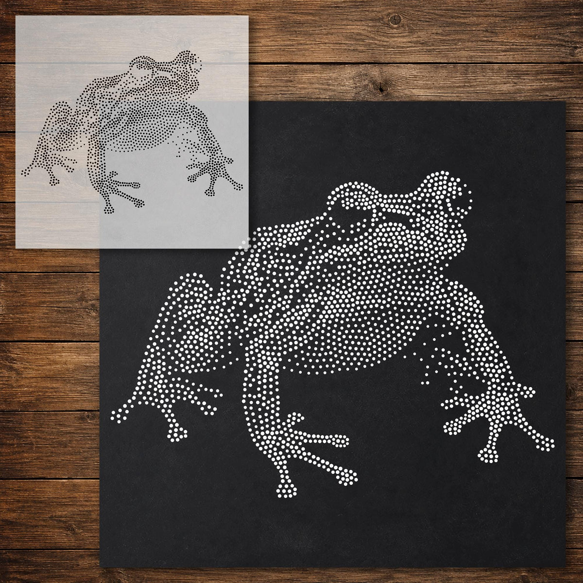 Frog reusable Mylar stencil