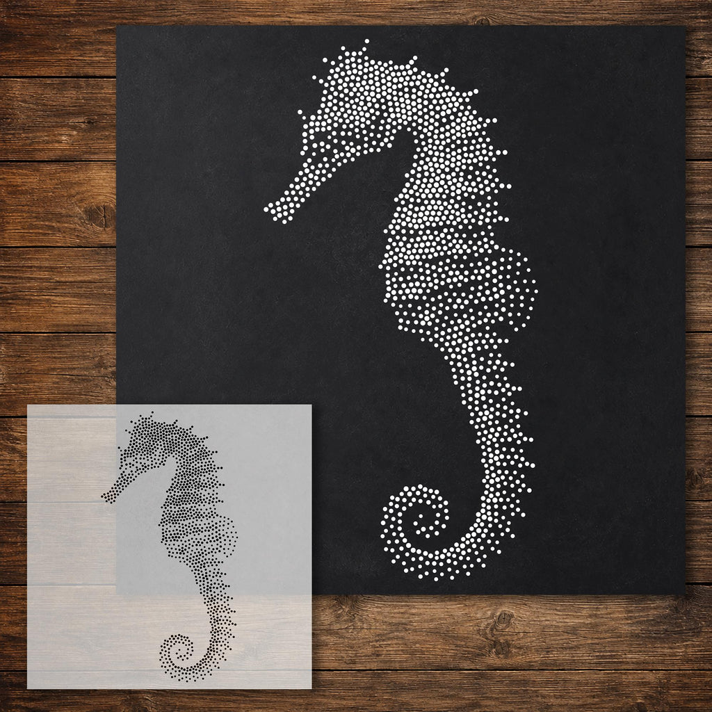 Seahorse reusable Mylar stencil