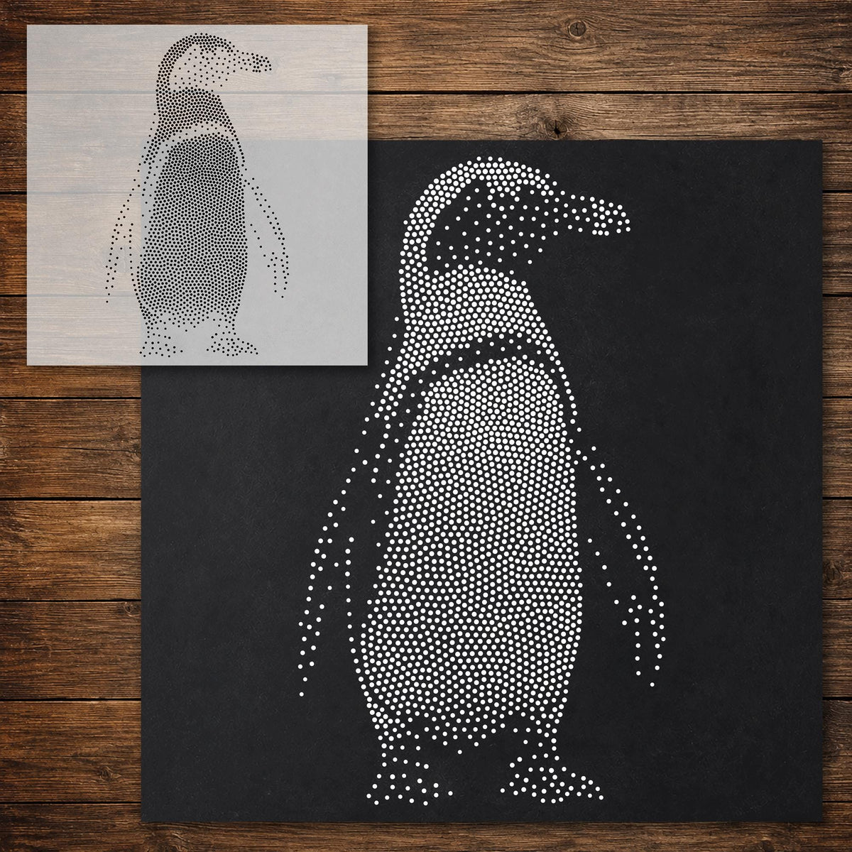 Penguin reusable Mylar stencil