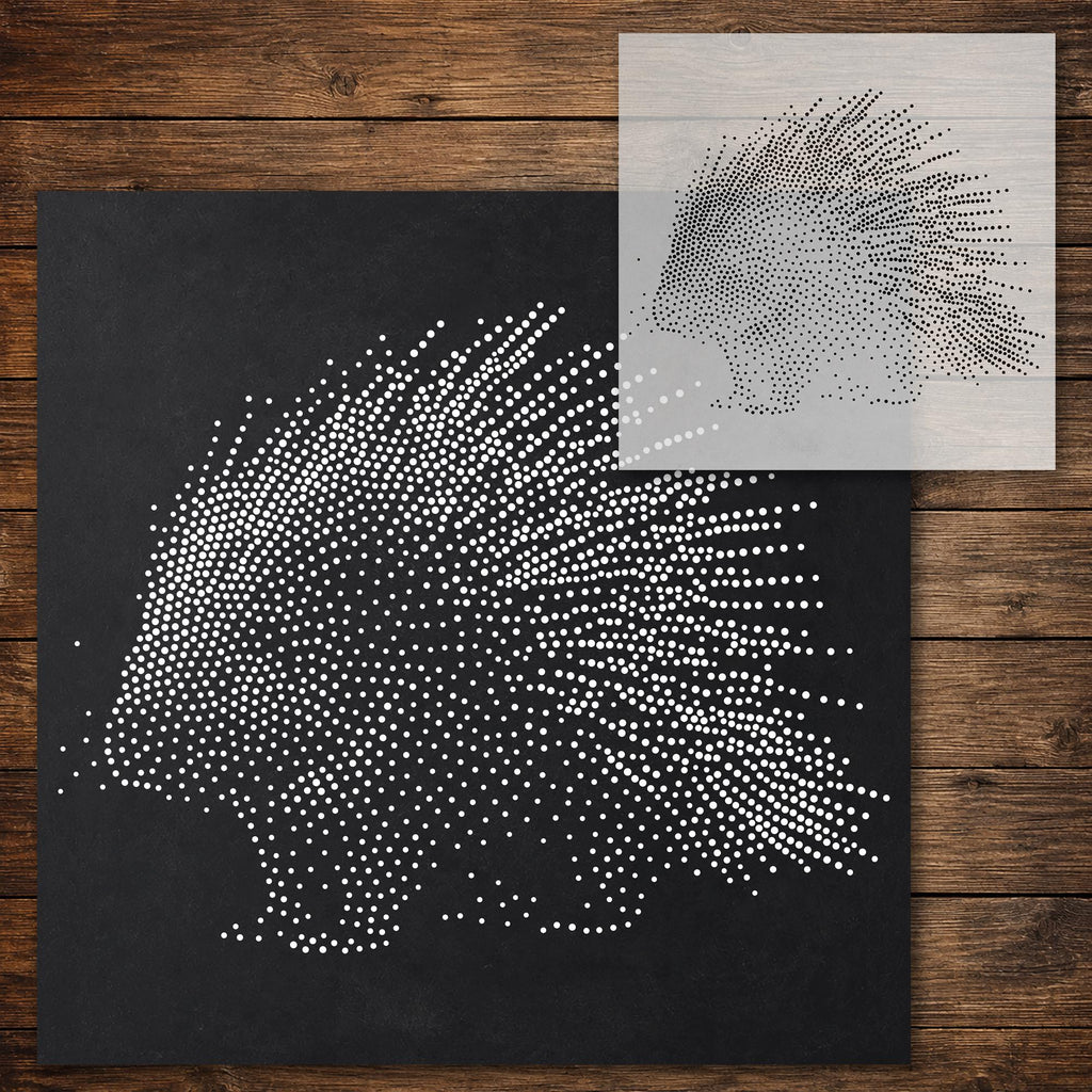 Porcupine reusable Mylar stencil