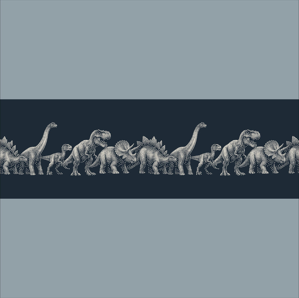 Repeating Dinosaur Wall reusable Mylar stencil