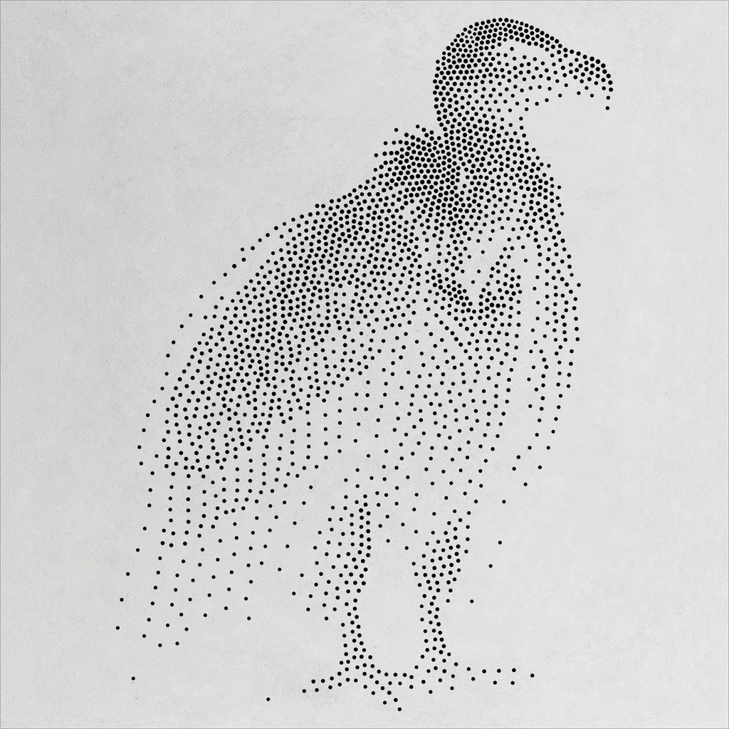 Vulture Bird reusable Mylar stencil