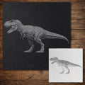 T Rex Dinosaur reusable Mylar stencil
